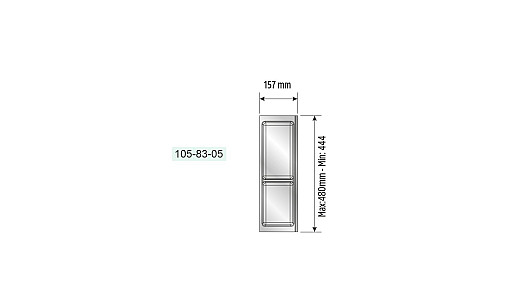 Лоток TRAYBOND 157 мм с двойным отделением, белый, 105-83-05-302 Лоток TRAYBOND 157 мм с двойным отделением, белый, 105-83-05-302