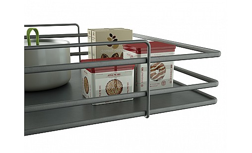 Корзина 450 хром/антрацит pull out Hettich Ovalina O-541CNMHF Siderplast