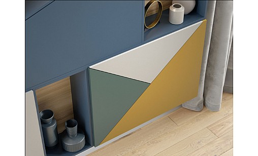 Панель МДФ KronoSpan 5994 UM/UM Синій Альбі (двосторонній) 2800х1220х18 мм - Feelness Ultra Matt Plus