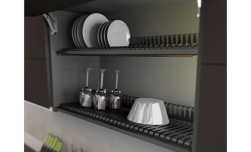 Сушарка 600 мм антрацит однорівнева Quadra 193S2/NMN Siderplast Сушарка 600 мм антрацит однорівнева Quadra 193S2/NMN Siderplast