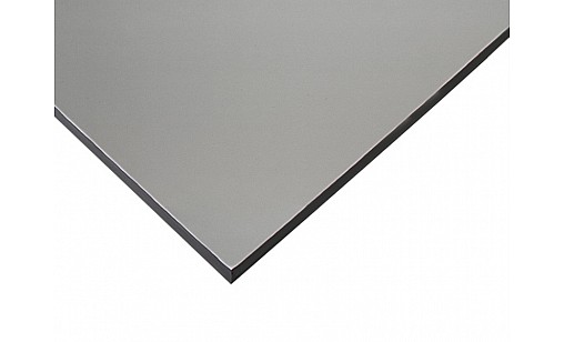 Компакт-плита FunderMax 0328 FH Brushed Aluminium / черное ядро 2040х1300х12 мм