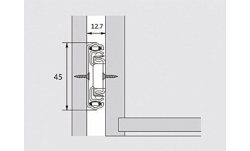 Телескоп с плавным закрыванием 43мм L-550 мм ДС СтандартЛайн **