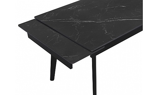 Стіл обідній Genry 1400( 300 300)*800*760 Shks Black Matt