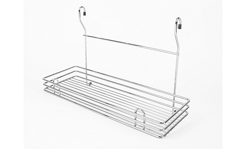 Полиця  на рейлінг одинарна велика Хром