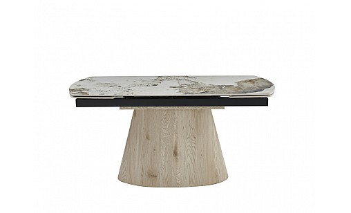 Стіл обідній Clement T 1600(2200)*900*760 Pandora Glossy/wood