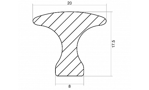 Ручка профільна DL 222/1160 ORB Чорний Матовий/Бронза Браш ДС Ручка профільна DL 222/1160 ORB Чорний Матовий/Бронза Браш ДС