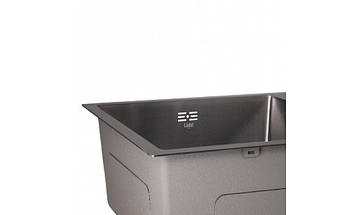 Мойка нержавеющая LIDZ H7843 PVD Black Brush 3,0/1.0 мм с дозатором двойная черный Мойка нержавеющая LIDZ H7843 PVD Black Brush 3,0/1.0 мм с дозатором двойная черный