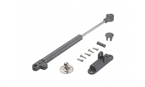 Амортизатор газовий для ДСП з сповільнювачем та регулюванням 80N графіт PD-GAM080-N60 GTV