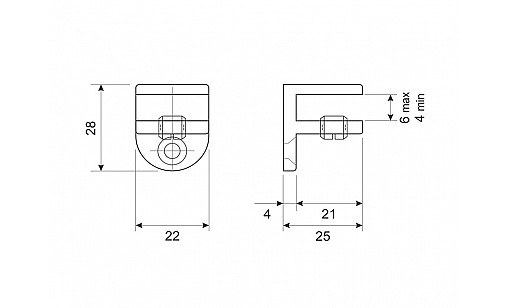 Полкодержатель DM 40 G3 Золото ДС ОптимаЛайн