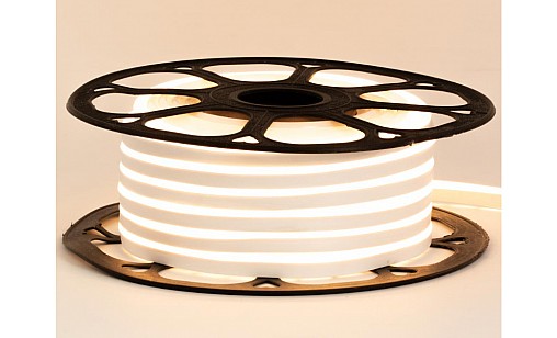 Неон 4*10 мм 12V-180-10W IP65 теплый белый
