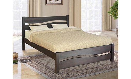 Ліжко ХВИЛЯ 1600*2000 темний горіх