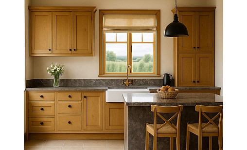 Столешница 6022 ST Сланец Дымчатый 1U R3 4100х600х38 мм влагост. антибакт. SWISS KRONO Столешница 6022 ST Сланец Дымчатый 1U R3 4100х600х38 мм влагост. антибакт. SWISS KRONO