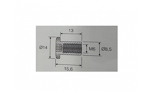 Гвинт М6x30мм під циліндр (M-SB70 ZN) 110-05-10-403