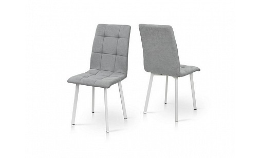 Стул ТРИНИТИ белый/светло-серый