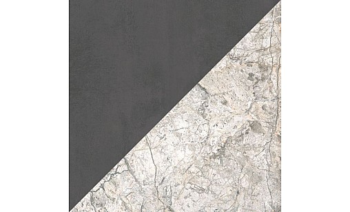 Стеновая панель KronoSpan K201 RS/K369 PH Бетон Темно-Серый / Туманность Небьюла (Двусторонний) 4100х640х10 мм