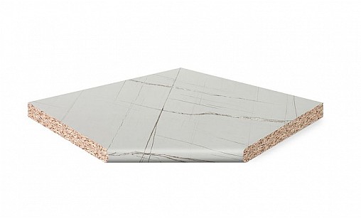 Кутовий елемент LUXEFORM L154 Мармур Астурія 1U R6 850х850х38 мм