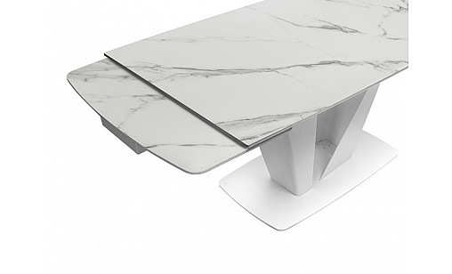 Стіл обідній Lamberg 1600(2400)*900*750 Snow White Matt/white legs Стіл обідній Lamberg 1600(2400)*900*750 Snow White Matt/white legs