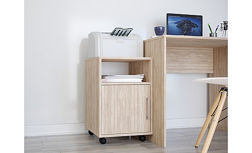 Тумба офисная Rita Дуб Сонома/Белый Аляска с роликами Тумба офисная Rita Дуб Сонома/Белый Аляска с роликами