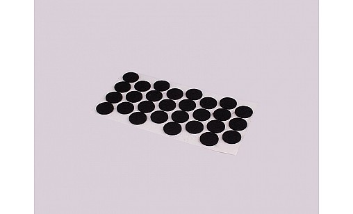 Самоклейка мягкая для ножек черная д=28мм