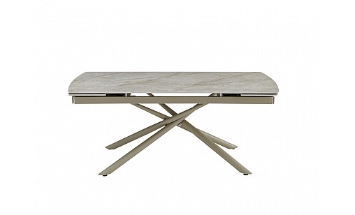 Стіл обідній Philip1800(2400)*900*750 Shks Beige Glossy/sahara legs