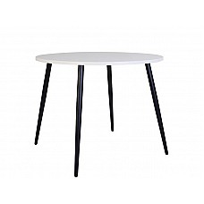 Стол MODERN LITE BLACK 4L D800*750 Белый