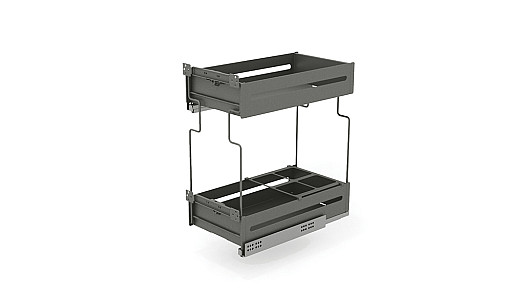 Карго 200/2 антрацит Quadra bottle pull out Hettich Q-363NMH Siderplast