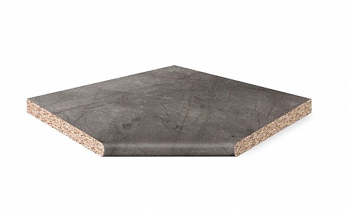 Кутовий елемент LUXEFORM W148 Мармур Толедо 1U R6 850х850х38 мм