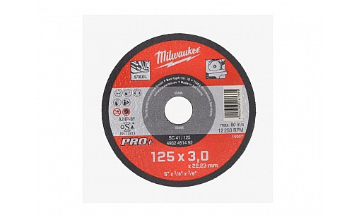 Диск відрізний по металу SC 41/125*3 PRO  Milwaukee