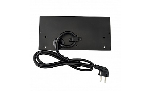 Блок врізний на 2 розетки   USB   TypeC роз'єми з підйомною кришкою з округлими краями Алюміній