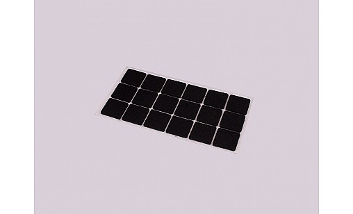 Самоклейка мягкая для ножек черная 30х30мм