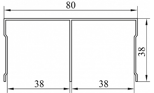 Направляющая верхняя L-5,5м Шампань ДС ОптимаЛайн Направляющая верхняя L-5,5м Шампань ДС ОптимаЛайн