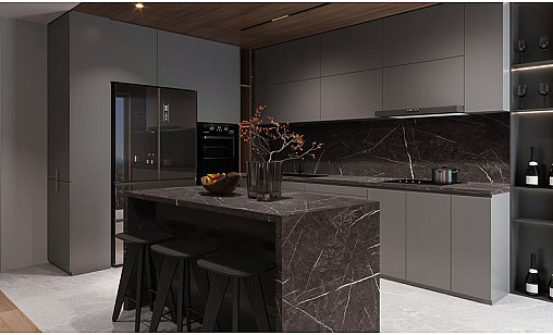 Столешница LUXEFORM L937 Ларсен 1U R3 4200х700х38 мм Столешница LUXEFORM L937 Ларсен 1U R3 4200х700х38 мм