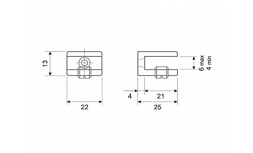 Полицетримач DM 50 BLKM Чорний Матовий ДС Полицетримач DM 50 BLKM Чорний Матовий ДС