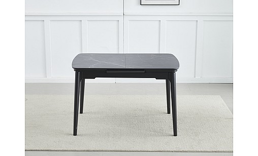 Стіл обідній Askold 1200(1600)*800*760 Shks Black Matt