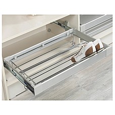 S-6261-G полка для обуви (секция 600) 550-580х520х170мм хром/алюминий