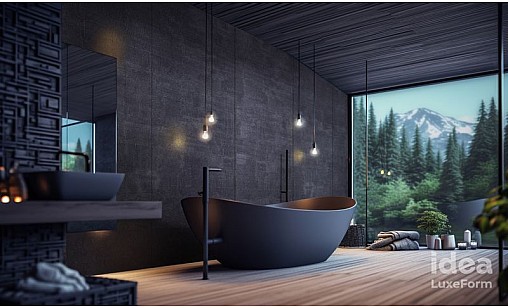 Фасад МДФ LUXEFORM FN-051 iS Огненный Бетон Текстурный (пластик в декор) 17,7 мм - idea