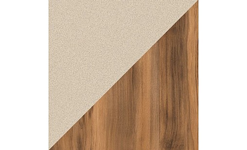 Стеновая панель KronoSpan 0283 PE/K536 RW Петра Бежевая / Дуб Барокко Янтарный (Двусторонний) 4100х640х10 мм