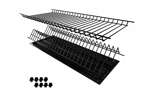 Сушарка для посуду в секцію 700мм термопластична Чорна ДС
