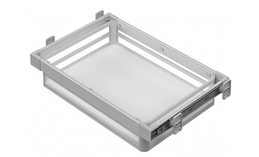 S-6225-G Полка с боковым креплением 550-580*520*160 в секцию 600 мм алюм