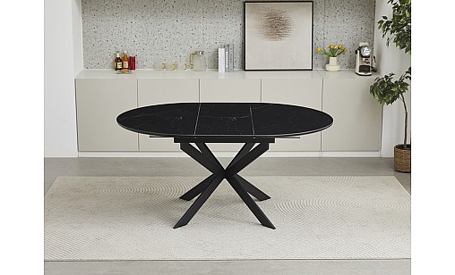 Стол обеденный Atlas 1050(1380)*760 Shks Black Matt Стол обеденный Atlas 1050(1380)*760 Shks Black Matt