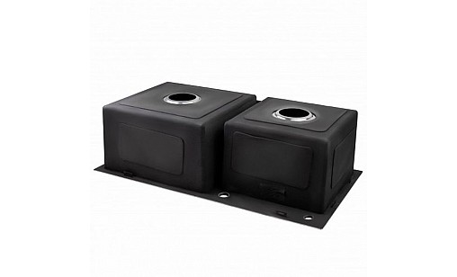 Мойка нержавеющая LIDZ H7843 Brush 3,0/1,0 мм двойная с дозатором