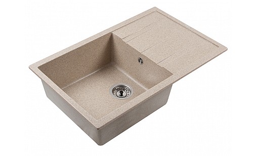 Мойка гранитная VENTOLUX DIAMANTE 765x485x200 Коричневый песок