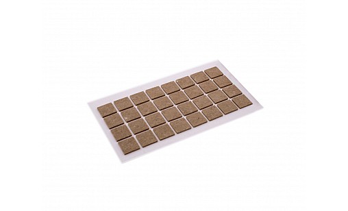 Самоклейка м'яка для ніжок бежева 25х25мм