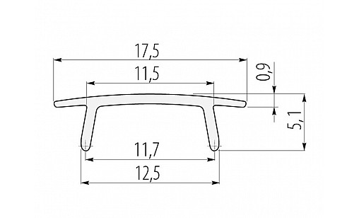 Крышка к LED-профилю молочный 2м PA-OSMLGLAX-00 GTV Крышка к LED-профилю молочный 2м PA-OSMLGLAX-00 GTV