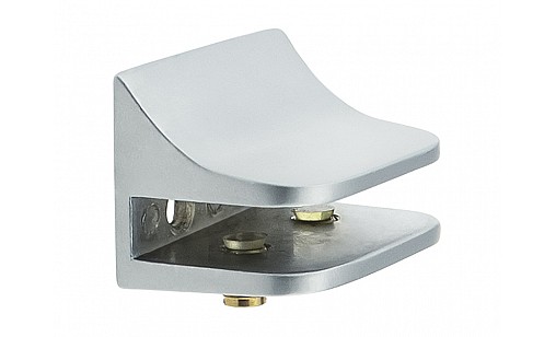 Полицетримач для скляних полиць DC DM 03 G6 хром матовий (алюміній) (SL)