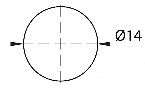 Заглушка самоклеюча на конфірмат груша пастель 0325