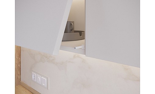 Відбійник накладний відбійник з магнітним закінченням, довгий, білий SALTO NOVA AM-SVN-DL-MG-10 GTV