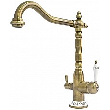 Змішувач FABIANO FKM 31.4 Brass Antique ретро комбінований 8231.403.0140