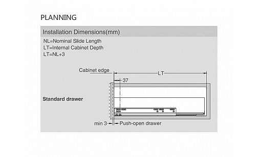 ДТС SLIM Тандембокс белый L-500/126 Tip-on HT425004A11(E29) ДТС SLIM Тандембокс белый L-500/126 Tip-on HT425004A11(E29)