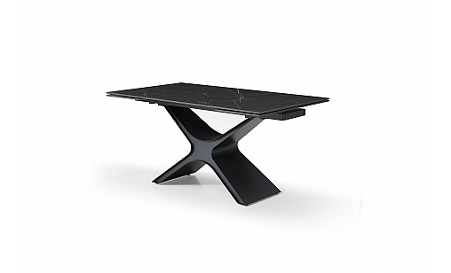 Стіл обідній Ragnar 1600(2400)*900*750 Shks Black Matt